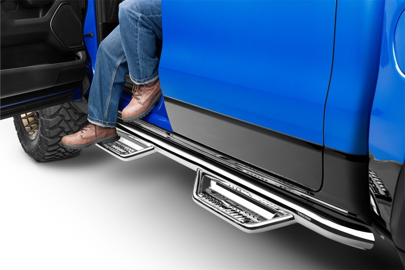 N-Fab Podium SS 19-20 Dodge RAM 1500 Crew Cab - Cab Length - Polished Stainless - 3in