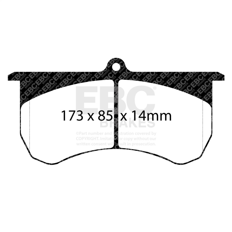 EBC 2015+ Am General HMMWV M1152 6.5L TD Bluestuff Front Brake Pads