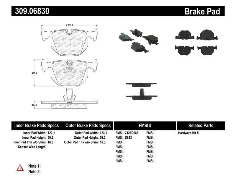 StopTech Performance 01-07 BMW M3 E46 / 00-04 M5 / 04-09 X3 / 00-06 X5 / 1/06-09 Z4 / 9/00-07 330 /