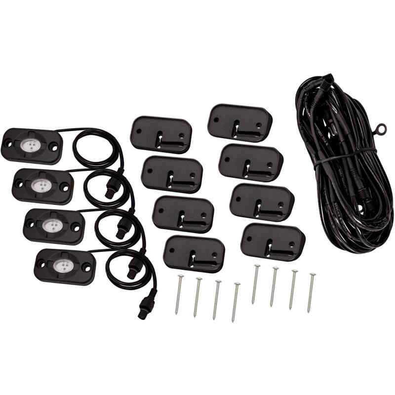 Westin LED Rock Light Kit - 07-18 Jeep Wrangler JK / 18-19 Jeep Wrangler JL - Black