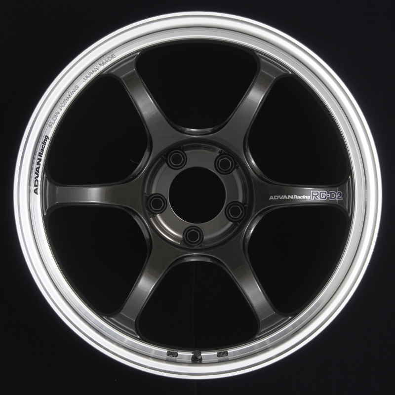 Advan RG-D2 18x9.5 +35 5x114.3 Machining and Black Gunmetallic Wheel