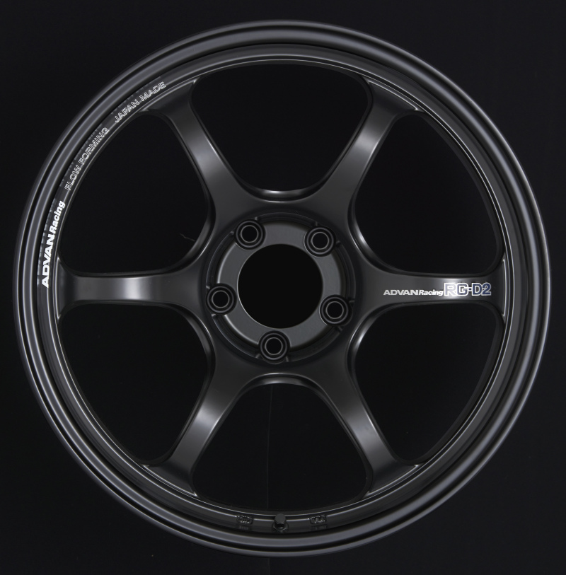 Advan RG-D2 15x7.5 +40 4x100 Semi Gloss Black Wheel
