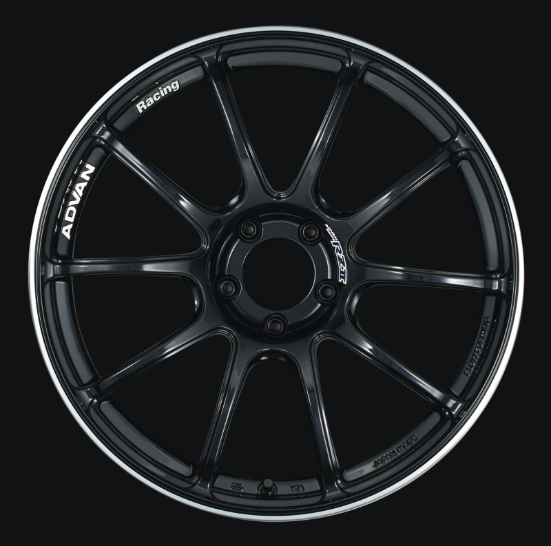 Advan RZII 17x8.0 +37 5x114.3 Racing Gloss Black Wheel