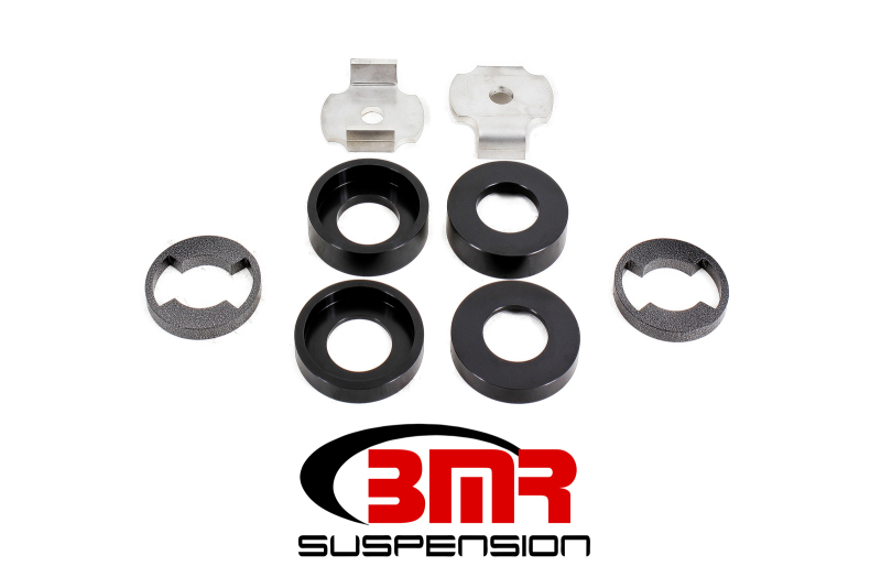 BMR 15-17 S550 Mustang Cradle Bushing Lockout Kit Level 1 - Black