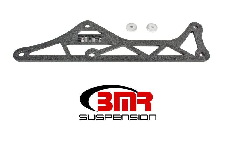 BMR 16-17 6th Gen Camaro Steel Driveshaft Tunnel Brace - Black Hammertone