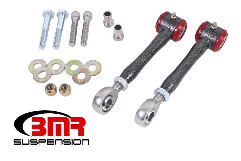 BMR 16-17 6th Gen Camaro Rear Sway Bar End Link Kit - Black Hammertone