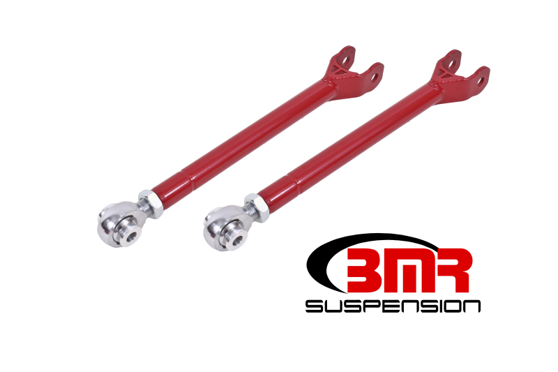BMR 08-17 Challenger Lower Trailing Arms w/ Single Adj. Rod Ends - Red
