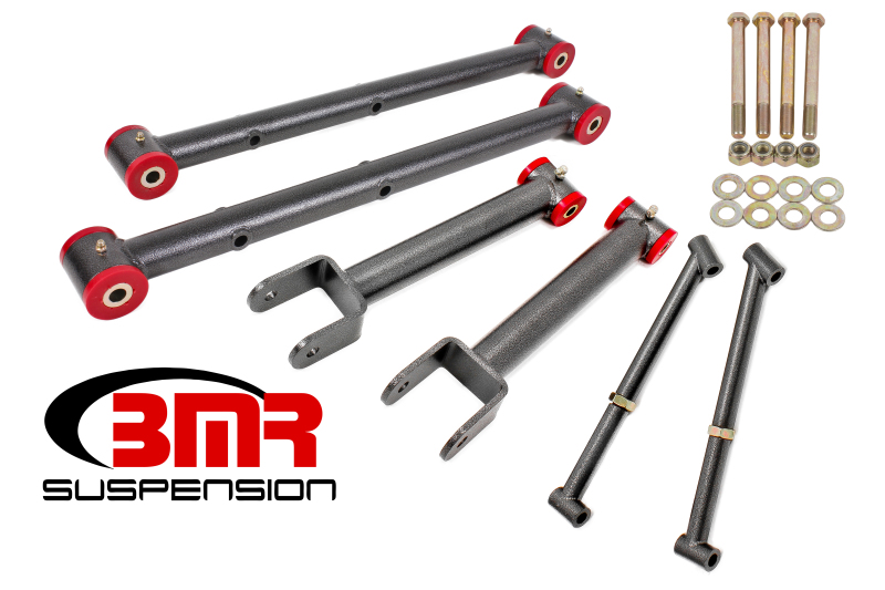 BMR 64-67 A-Body Non-Adj. Rear Suspension Kit - Black Hammertone
