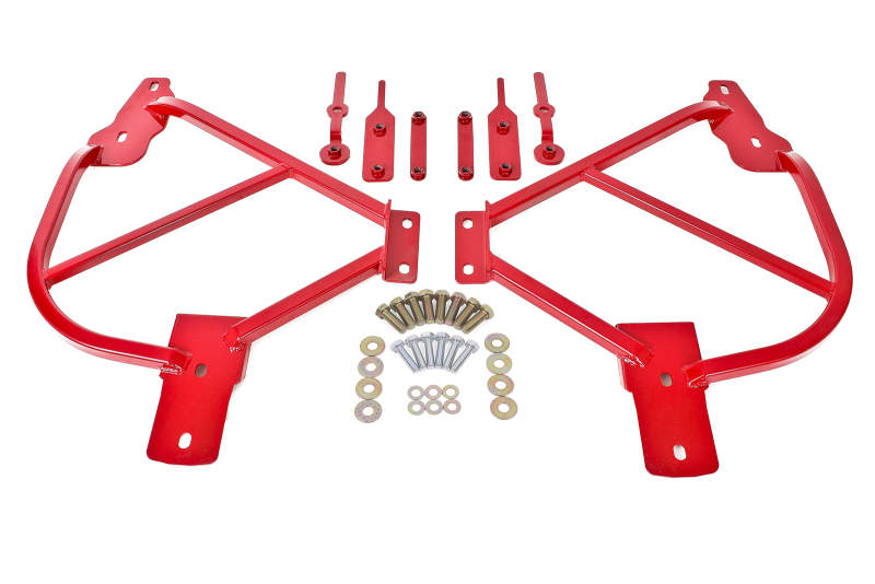 BMR 10-15 5th Gen Camaro Bolt-On Subframe Connectors - Red