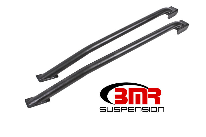 BMR 79-04 Fox Mustang Hardtop Only Weld-On Boxed STD. Subframe Connectors - Black Hammertone