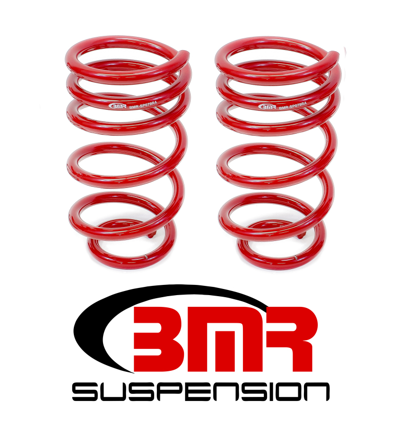 BMR 10-15 5th Gen Camaro V8 Rear Lowering Springs - Red
