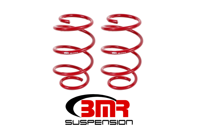 BMR 15-17 S550 Mustang Front Performance Version Lowering Springs - Red