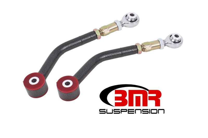 BMR 08-17 Challenger Upper Control Arms On-Car Adj. Rod Ends (Polyurethane) - Black Hammertone