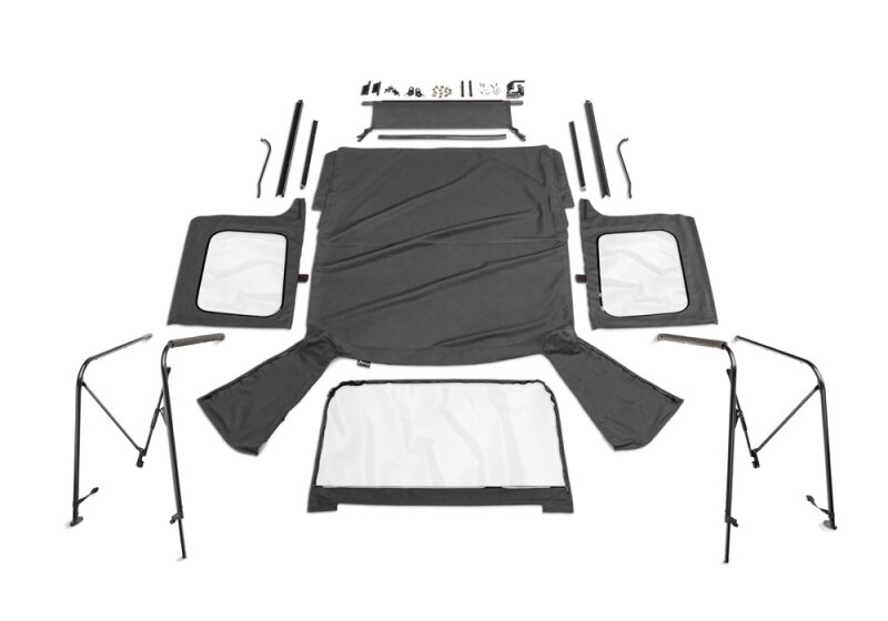 Rampage 86-95 Jeep Wrangler CJ7/YJ Complete Top - Black Diamond