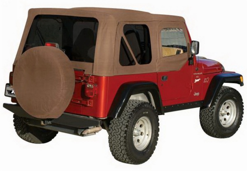 Rampage 1997-2006 Jeep Wrangler(TJ) OEM Replacement Top - Military Khaki (Dark Green)