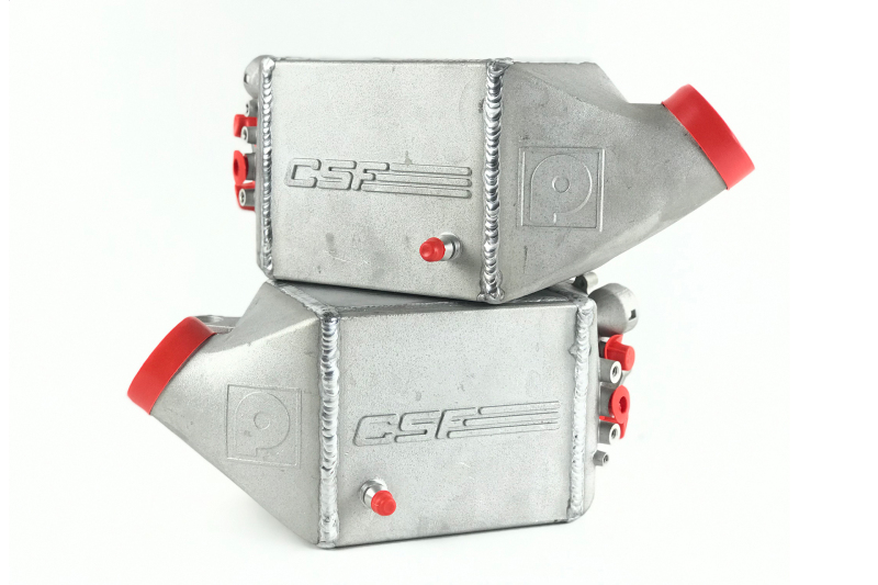 CSF 12-16 BMW M5 (F10) / 12-18 BMW M6 (F06/F12/F13) Twin Charge-Air-Cooler Set - Raw Finish