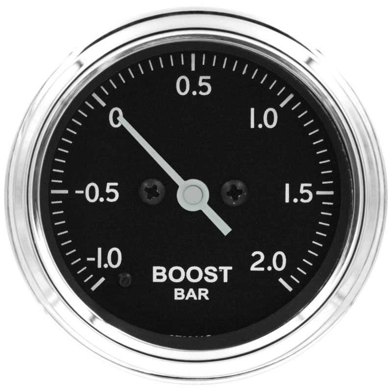 Autometer Stack 52mm -1 to +2 Bar (Incl T-Fitting) Pro Stepper Motor Boost Pressure Gauge - Classic