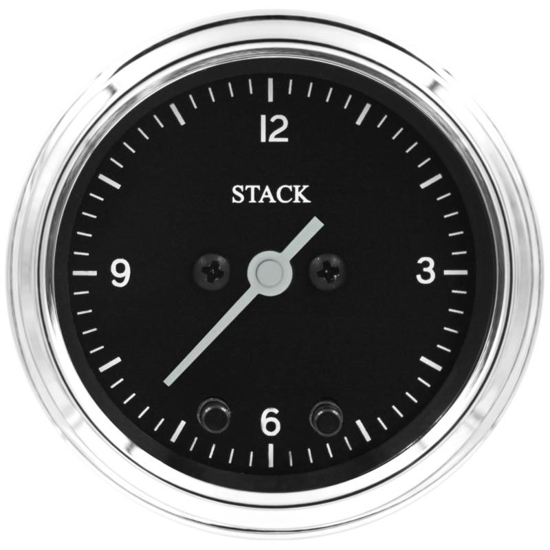 Autometer Stack Analog Clock Gauge - Classic