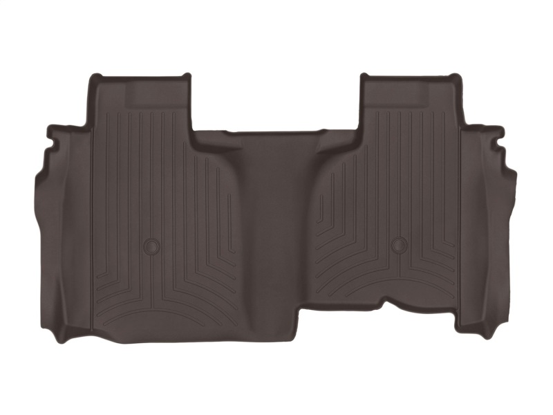WeatherTech 2019+ Chevy Silverado 1500 Double Cab w/ 1st Row Bucket Seats Rear FloorLiner - Cocoa