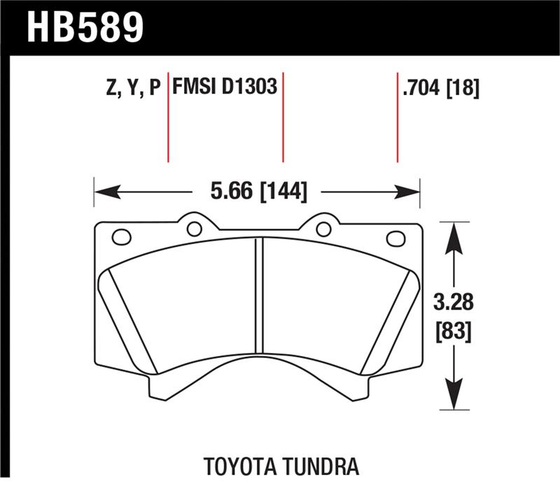 Hawk 08-10 Toyota Land Cruiser / 07-10 Tundra Super Duty Street Front Brake Pads
