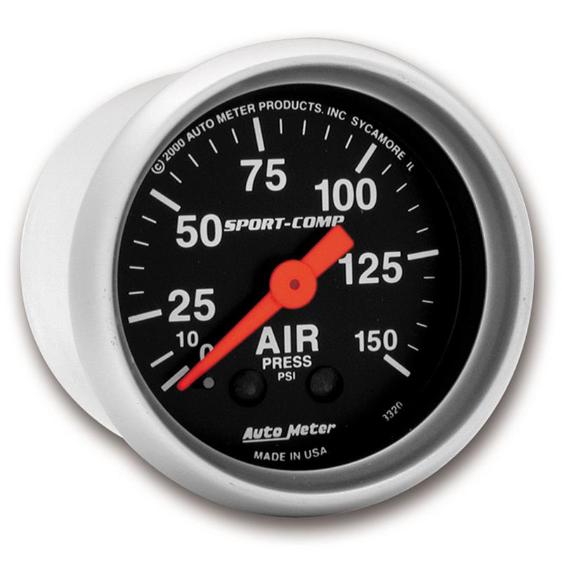 Autometer Sport Comp 52mm Mechanical Air Pressure Gauge
