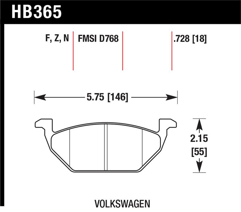 Hawk HP+ Street Brake Pads