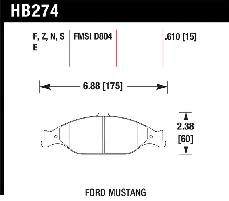 Hawk HP+ Street Brake Pads