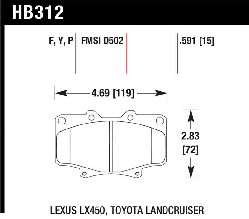 Hawk LTS Street Brake Pads