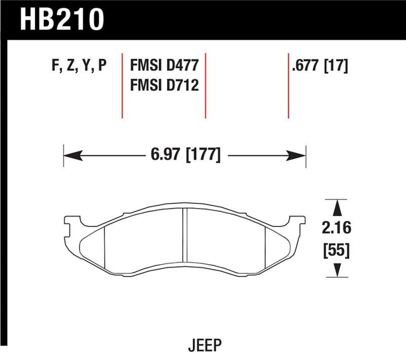 Hawk Performance Ceramic Street Brake Pads