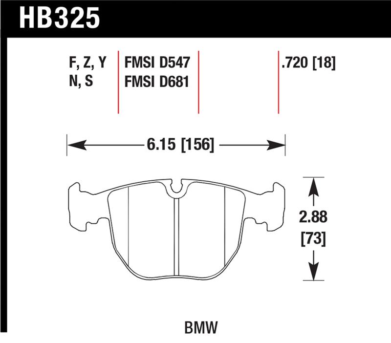 Hawk HPS Street Brake Pads