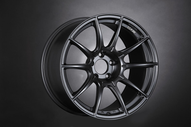 SSR GTX01 18x9.5 5x114.3 22mm Offset Flat Black Wheel Evo 8 9 X / G35 / 350z / 370z