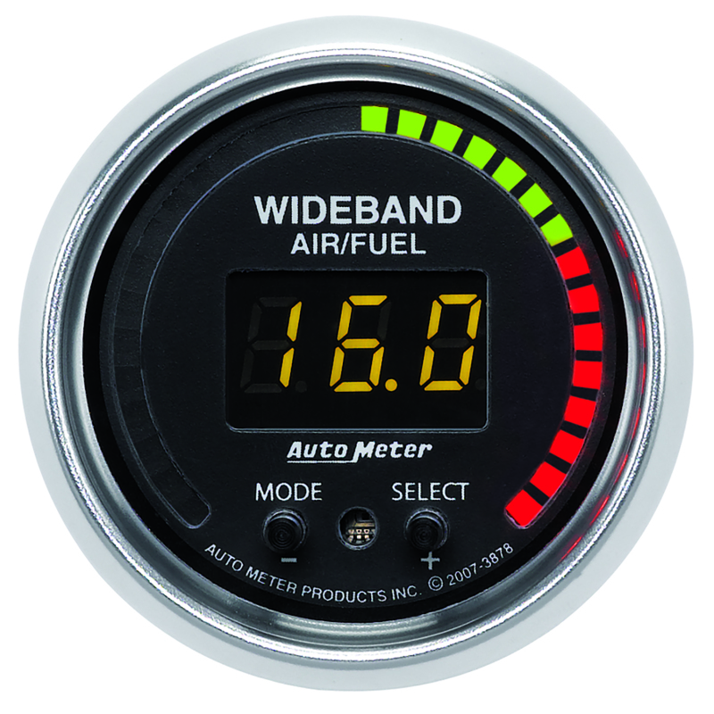 Autometer GS 52mm AFR or LAMBDA Digital Wideband Air/Fuel Ratio PRO Wideband A/F Kit