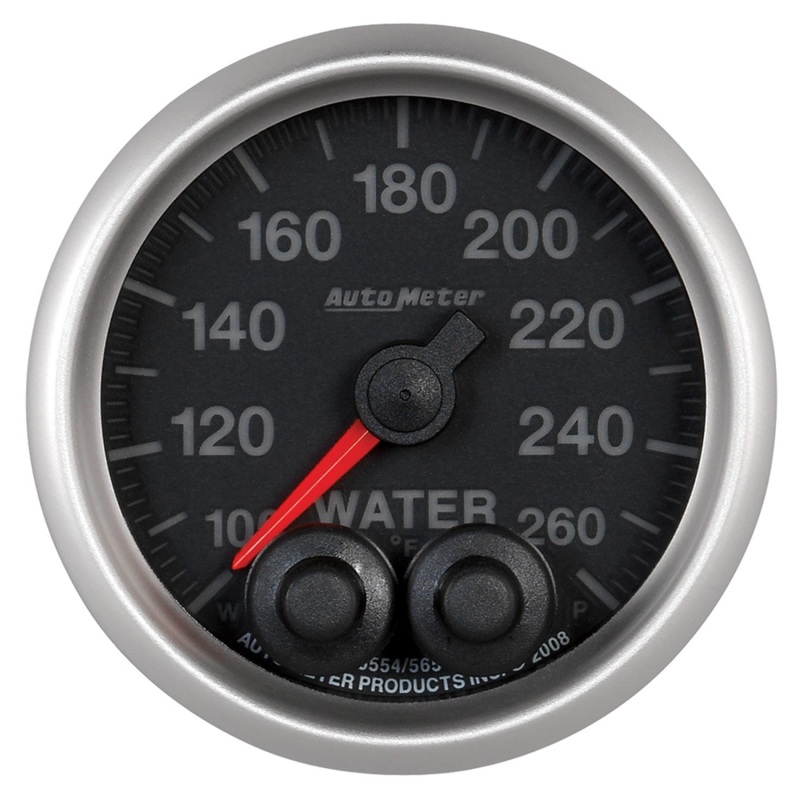 Autometer Elite 52mm 100-260 Degrees F Water Temperature Peak and Warn Gauge w/ Electronic Control