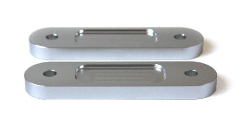 BLOX Honda S2000 Racing Front 12mm Thin Spacer Bump Steer Kit - Silver (Lowered 1in and more)