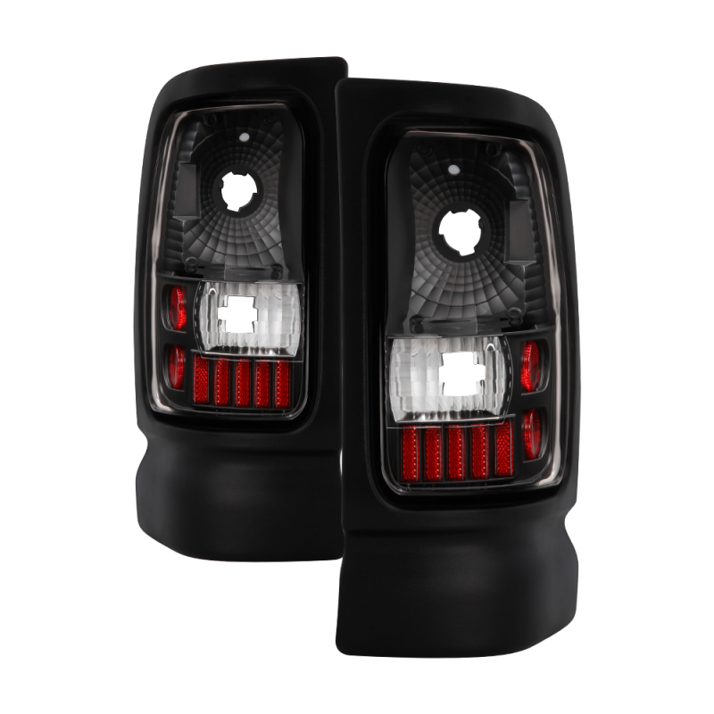 xTune Dodge Ram 1500/2500/3500 94-01 Euro Style Tail Lights Black ALT-ON-DRAM94-BK