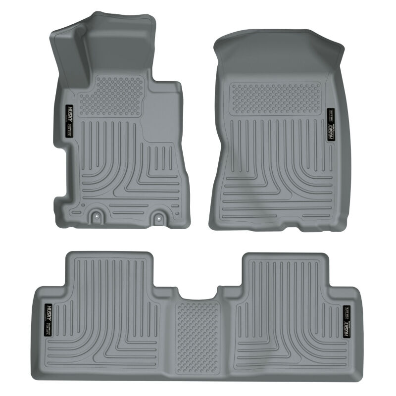 Husky Liners 06-11 Honda Civic (4DR) WeatherBeater Combo Gray Floor Liners
