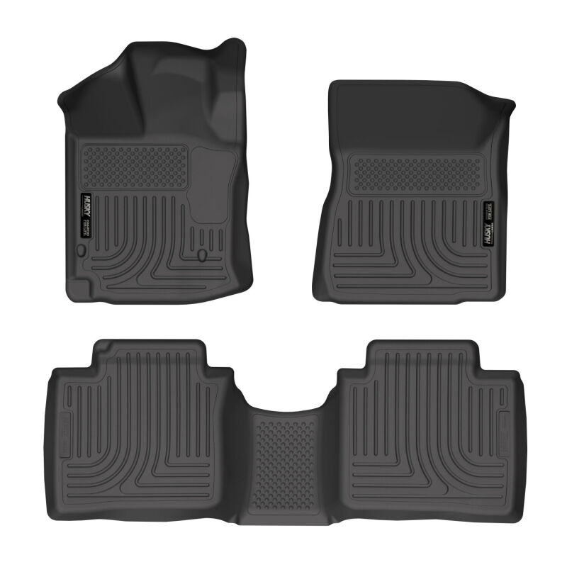 Husky Liners 12-13 Toyota Venza WeatherBeater Black Front & 2nd Seat Floor Liners