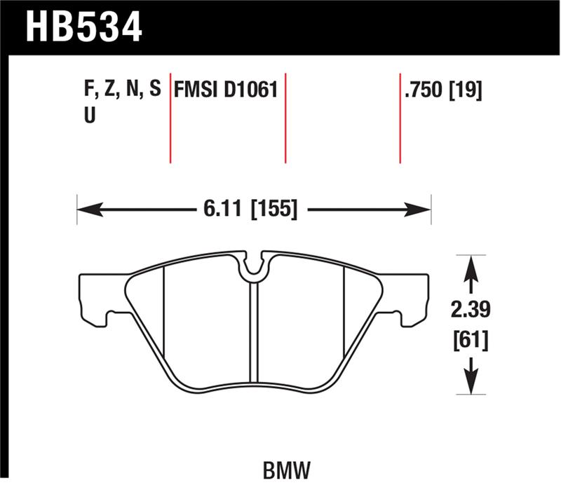 Hawk 08-12 BMW 128i /06 325i/325Xi /07 328i/328Xi /06 330i/330Xi Front DTC-70 Race Brake Pads