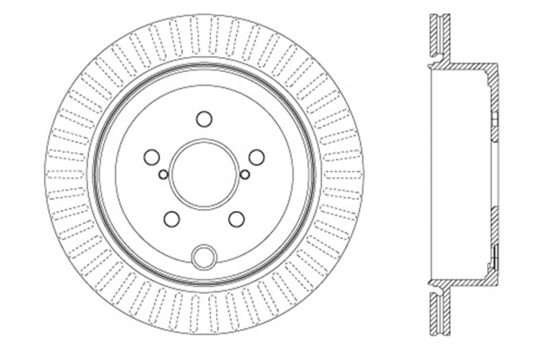 StopTech Drilled Sport Brake Rotor