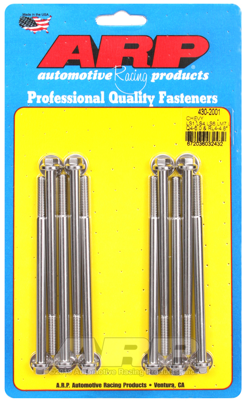 ARP Chevy LS1/LS4/LS6/LM7 5.5, LQ4-6.0 & RL4-4.8 Hex Intake Manifold Bolt Kit