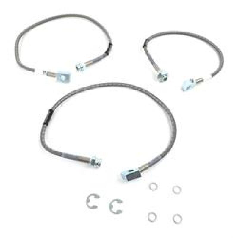 Russell Performance 92-99 GM K1500 Suburban (Non-Diesel) w/ 4in lift Brake Line Kit