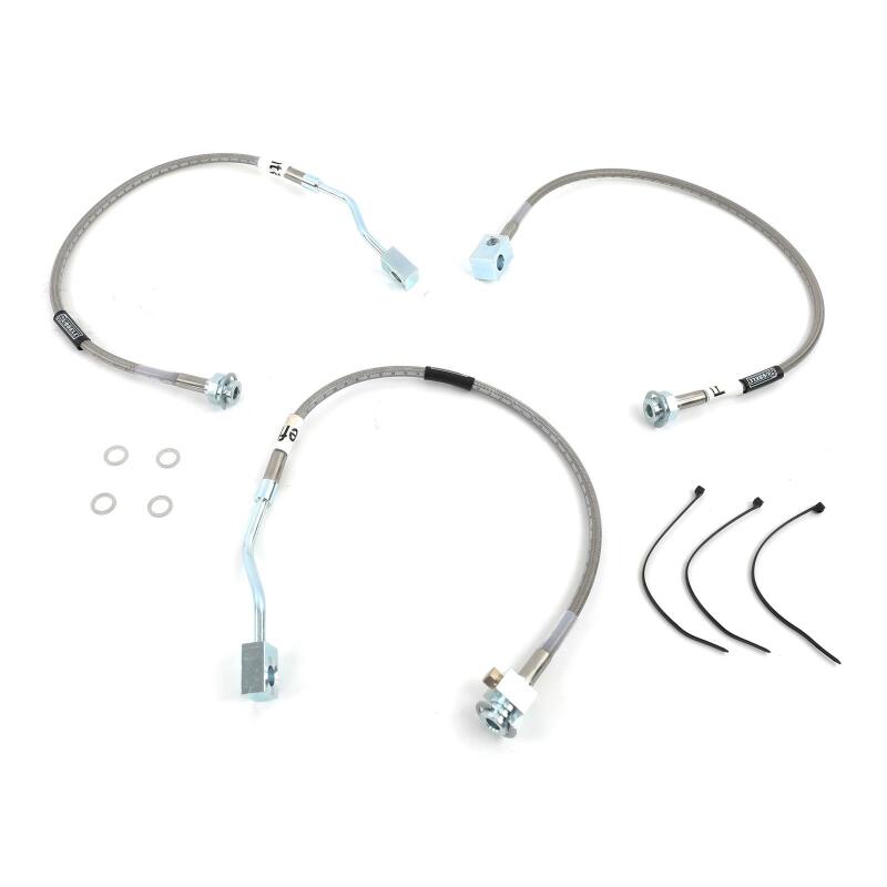 Russell Performance 90-96 Ford F-150 4WD with 4in lift Brake Line Kit