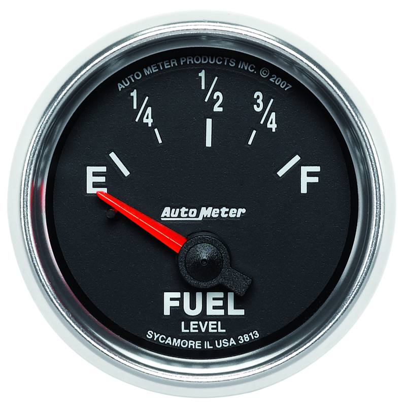 Autometer GS 52mm 0-90 ohms Short Sweep Electronic Fuel Level GM Gauge