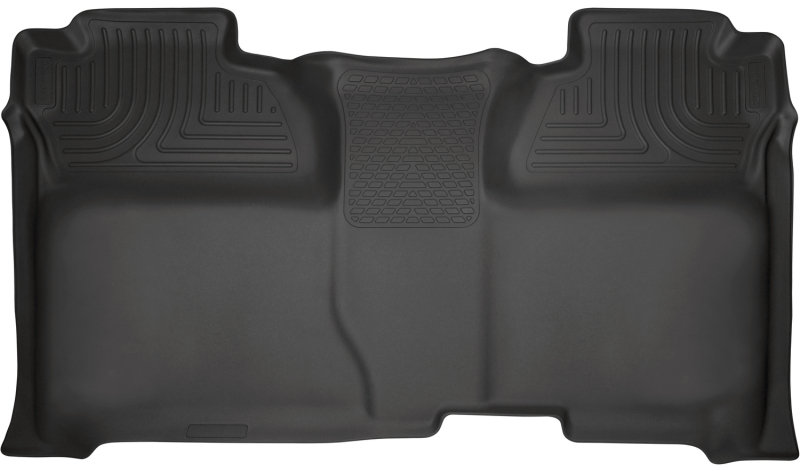 Husky Liners 14 Chevrolet Silverado 1500/GMC Sierra 1500 WeatherBeater Black 2nd Seat Floor Liners