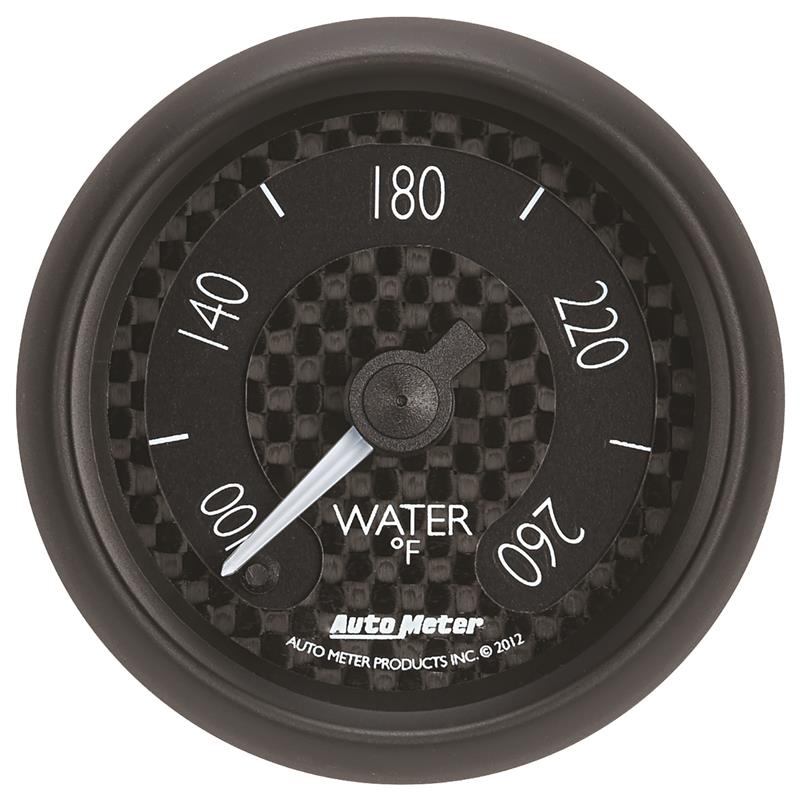 Autometer GT Series 52mm Full Sweep Electronic 100-260 Deg F Water Temperature Gauge