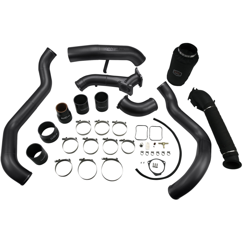 Wehrli 01-04 Chevrolet 6.6L LB7 Duramax High Flow Intake Bundle Kit - Gloss Black