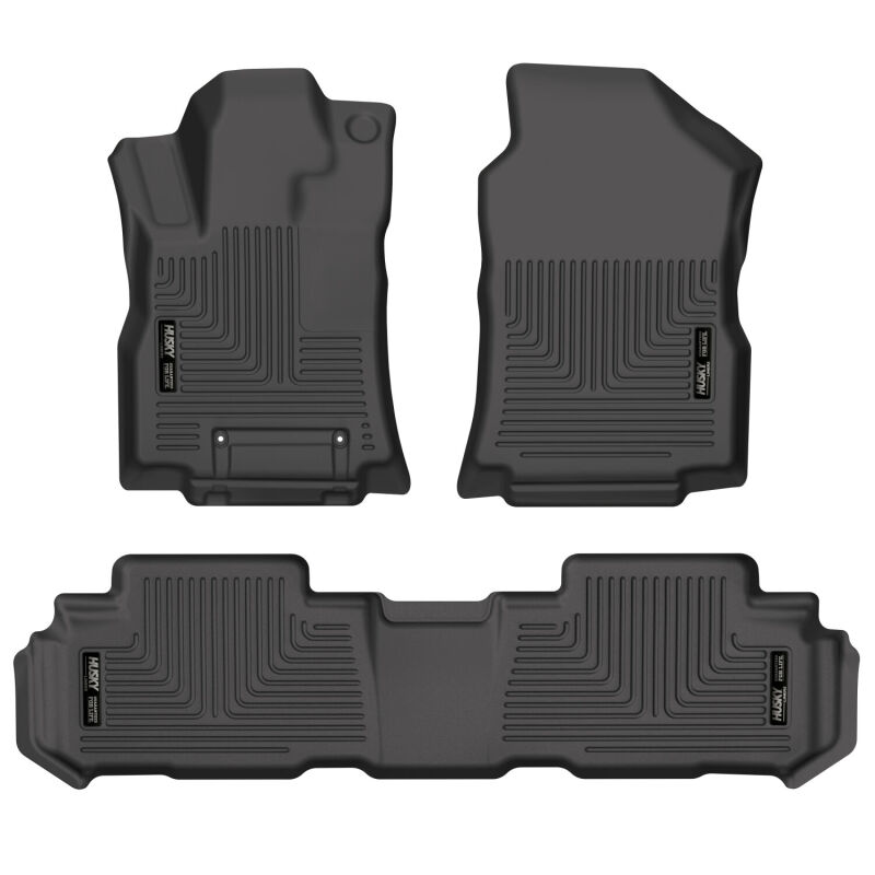 Husky Liners 19-23 Subaru Ascent Weatherbeater Black Front & 2nd Seat Floor Liners