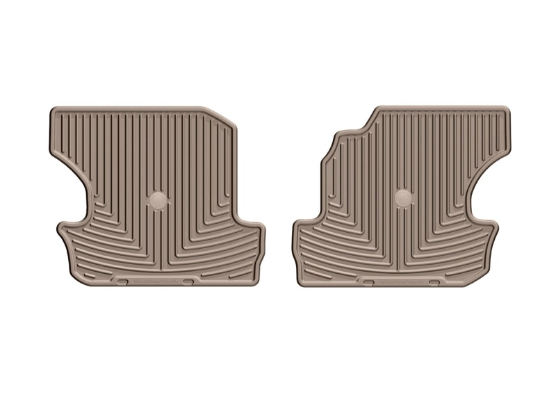 WeatherTech 2018+ Jeep Wrangler Rear Rubber Mats - Tan
