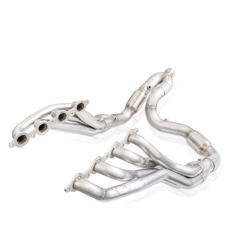 Stainless Works 2019+ Chevrolet Silverado 5.3L Catted Headers 1-7/8in Primaries 3in Leads Y-Pipe