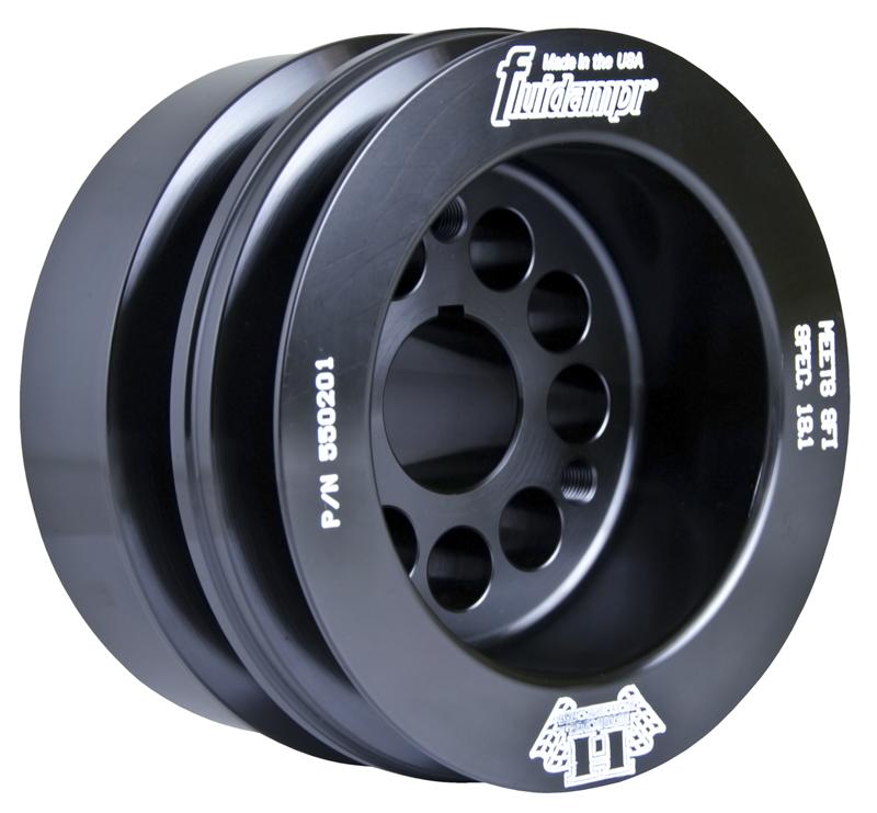 Fluidampr Ford 8BA Flat Head Wide Belt Harmonic Balancer - Ford Flathead V8 w/ Wide Belt Pulley
